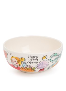 Blond Amsterdam Moederdag met strik kom 15 cm Multicolor - Deal