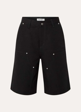 Carhartt WIP Dames High waist straight fit korte broek met steekzakken in de kleur Zwart, maat: L
