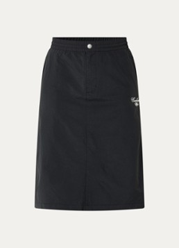 Carhartt WIP Dames Midi rok met logoborduring en steekzakken in de kleur Zwart, maat: XS