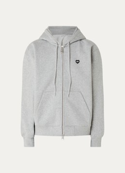 Carhartt WIP Dames Small Heart sweatvest met logo in de kleur Grijs, maat: L