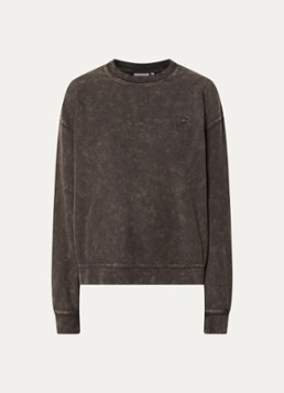 Carhartt WIP Dames Lambert sweater met verwassen effect in de kleur Bruin, maat: XS