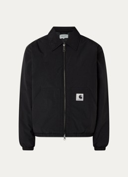 Carhartt WIP Heren Stanwood gewatteerde jack met steekzakken in de kleur Zwart, maat: M