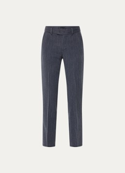 Liu Jo Dames High waist slim fit pantalon met krijtstreep in de kleur Indigo