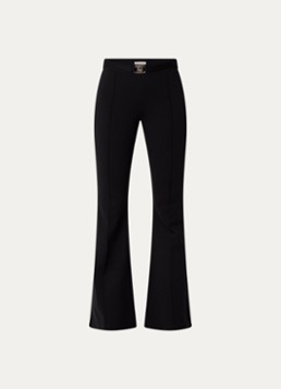 Liu Jo Dames Mid waist flared pantalon met persplooi in de kleur Zwart