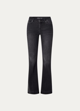 Liu Jo Dames High waist flared jeans met steekzakken in de kleur Donkergrijs