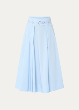 Liu Jo Dames Midi rok met ceintuur in de kleur Lichtblauw