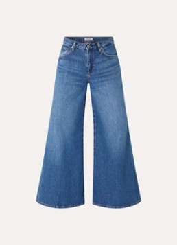 Liu Jo Dames High waist wide leg jeans met gekleurde wassing in de kleur Indigo