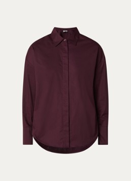 Liu Jo Dames Blouse met cut out detail in de kleur Aubergine