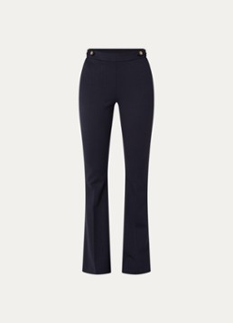 Liu Jo Dames High waist flared fit pantalon met steekzakken in de kleur Donkerblauw