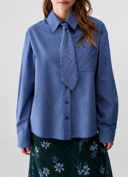 Liu Jo Dames Blouse met streepprint in de kleur Blauw