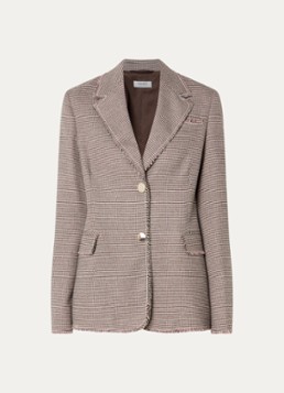 Liu Jo Dames Blazer met pied-de-poule dessin in de kleur Camel