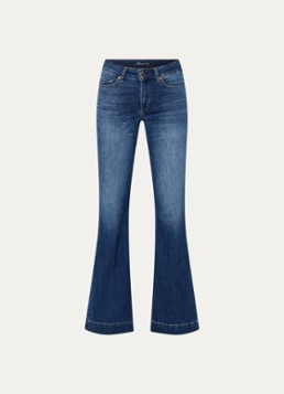 Liu Jo Dames High waist flared jeans met steekzakken in de kleur Indigo