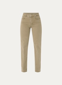 Liu Jo Dames High waist flared fit jeans met gekleurde wassing in de kleur Khaki