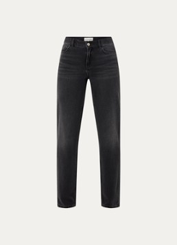 Fabienne Chapot Dames Marie mid waist straight leg jeans met gekleurde wassing in de kleur Zwart