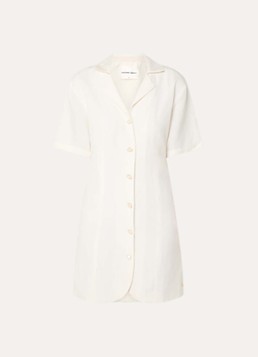 Fabienne Chapot Dames Melody mini jurk met V-hals in de kleur Wit