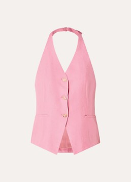 Fabienne Chapot Dames Muro gilet in linnenblend in de kleur Roze