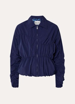 Fabienne Chapot Dames Pillow jack met plooidetail en steekzakken in de kleur Donkerblauw