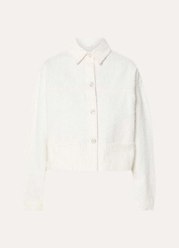 Fabienne Chapot Dames Gemma jack met structuur en steekzakken in de kleur Creme