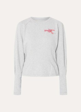 Fabienne Chapot Dames Dhelia sweater met kralendecoratie in de kleur Grijsmele