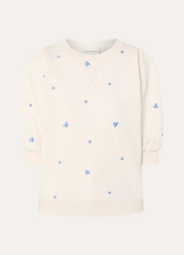Fabienne Chapot Dames Jana sweater met borduring in de kleur Creme