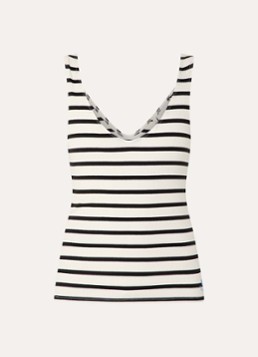 Fabienne Chapot Dames Lena tanktop met streepprint in de kleur Gebroken wit