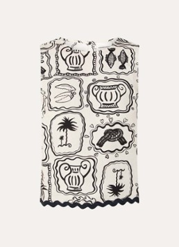 Fabienne Chapot Dames Porto top met print in de kleur Zwart