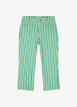 Fabienne Chapot Dames Camilio high waist flared fit broek in linnenblend in de kleur Donkergroen
