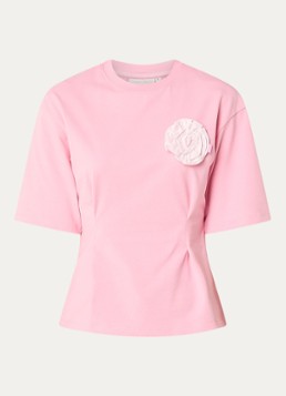 Fabienne Chapot Dames Asta T-shirt met applicatie in de kleur Roze