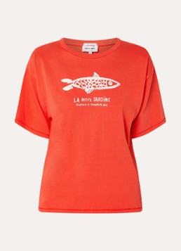 Fabienne Chapot Dames Fay T-shirt met print in de kleur Rood