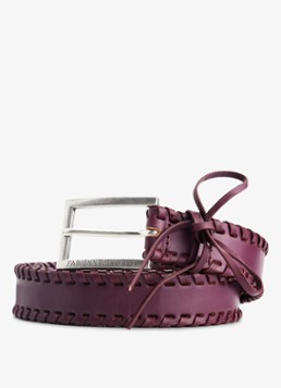 Fabienne Chapot Dames Sailen Lace-up riem van leer in de kleur Bordeauxrood