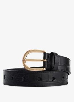 Fabienne Chapot Dames Cut It Out Heart riem in de kleur Zwart