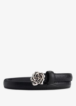Fabienne Chapot Dames Rose riem van leer in de kleur Zwart