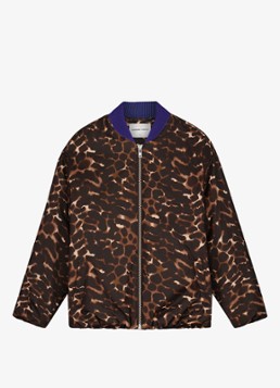 Fabienne Chapot Dames Hermi bomberjack met panterprint in de kleur Bruin