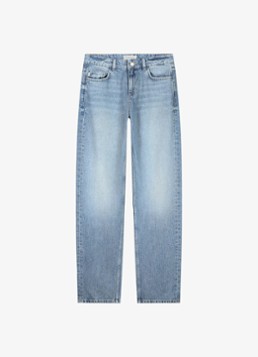 Fabienne Chapot Dames Mariah mid waist straight leg jeans in de kleur Lichtblauw