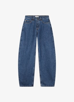 Fabienne Chapot Dames Betty high waist barrel jeans met medium wassing in de kleur Denim