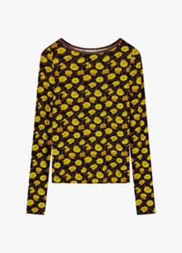 Fabienne Chapot Dames Roe top met bloemenprint in de kleur Geel