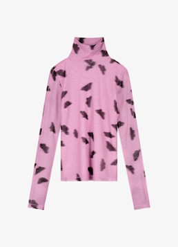 Fabienne Chapot Dames Jadyn top van mesh met print in de kleur Roze