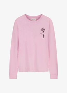 Fabienne Chapot Dames Madeleine longsleeve met logo in de kleur Roze