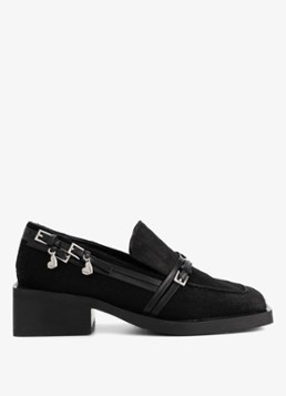Fabienne Chapot Dames Lily loafer van leer in de kleur Zwart