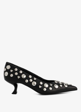 Fabienne Chapot Dames Kattie pump met studs in de kleur Zwart