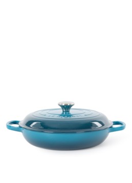 Le Creuset Signature braadpan Ø30 cm Deep Teal / Blauw - Deal