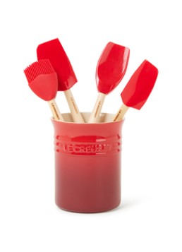 Le Creuset Lepelpot met 4 spatels Kersenrood / Rood - Deal