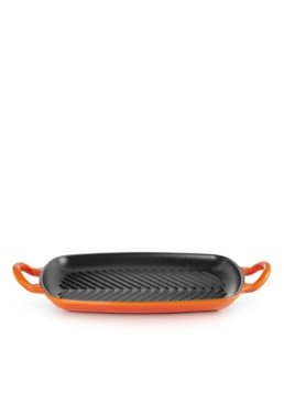 Le Creuset Signature grill 30 cm Oranjerood - Deal