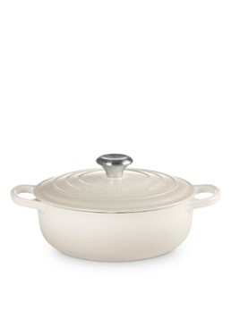 Le Creuset Signature sauteuse 24 cm Gebroken wit - Deal