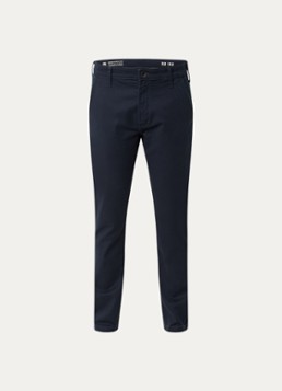 G-Star RAW Heren Skinny fit chino met steekzakken in de kleur Donkerblauw, maat: W34/L32