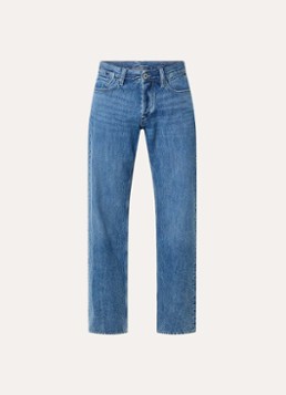 G-Star RAW Heren Deeggie straight leg jeans met medium wassing in de kleur Indigo, maat: W32/L34