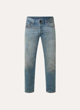 G-Star RAW Heren Morry straight leg jeans met lichte wassing in de kleur Indigo, maat: W36/L32