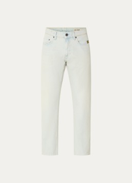 G-Star RAW Heren Mosa straight leg jeans met steekzakken in de kleur Blauw, maat: W30/L34