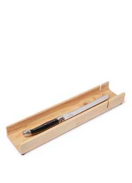 Laguiole Style de Vie Broodmes met stokbroodplank 36 cm Zwart - Deal