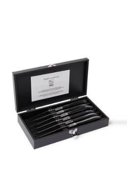 Laguiole Style de Vie Luxury Line steakmes set van 6 Zwart - Deal